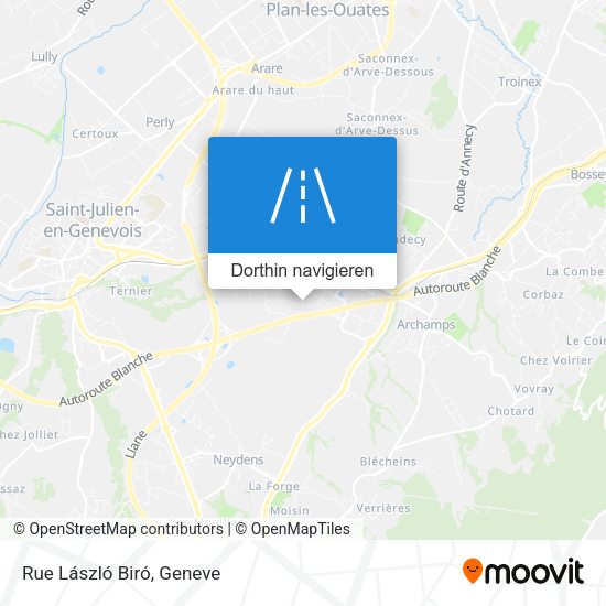 Rue László Biró Karte