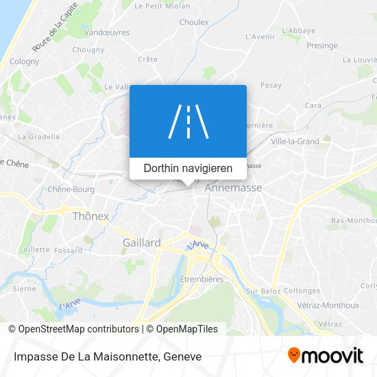 Impasse De La Maisonnette Karte