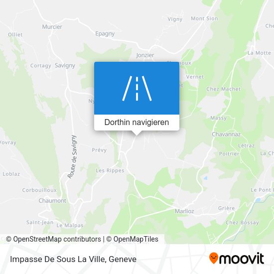 Impasse De Sous La Ville Karte