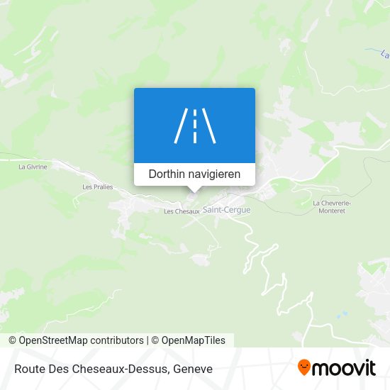 Route Des Cheseaux-Dessus Karte