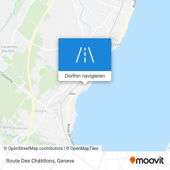 Route Des Châtillons Karte
