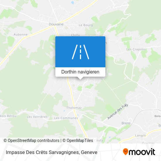 Impasse Des Crêts Sarvagnignes Karte