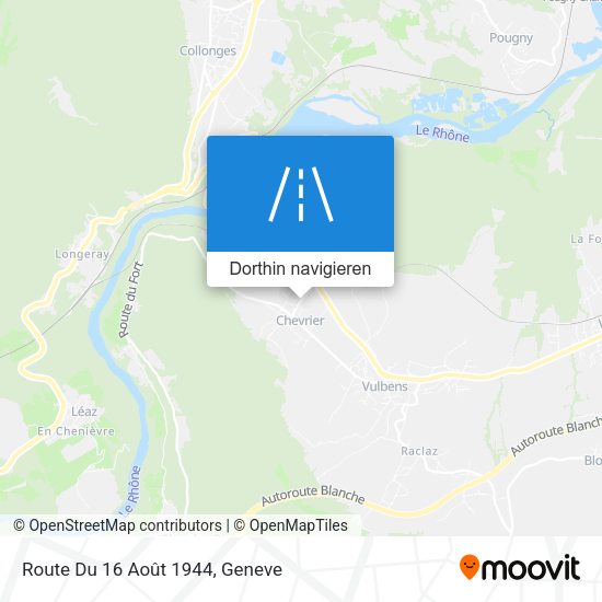 Route Du 16 Août 1944 Karte