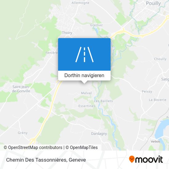 Chemin Des Tassonnières Karte
