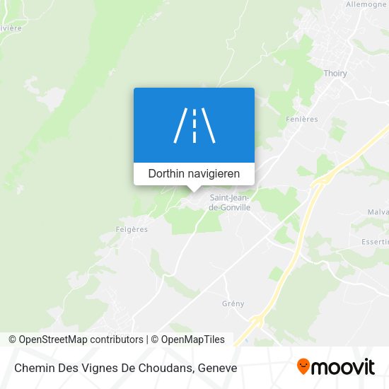 Chemin Des Vignes De Choudans Karte