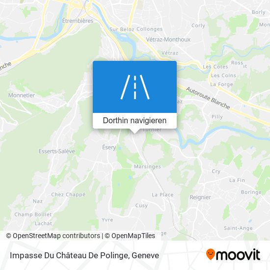 Impasse Du Château De Polinge Karte