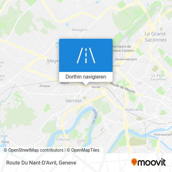 Route Du Nant-D'Avril Karte