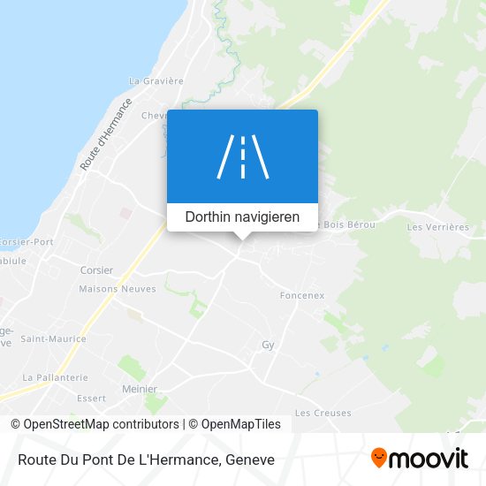 Route Du Pont De L'Hermance Karte