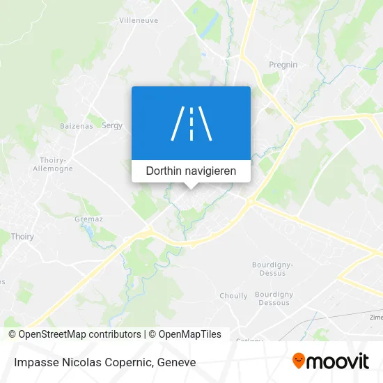 Impasse Nicolas Copernic Karte