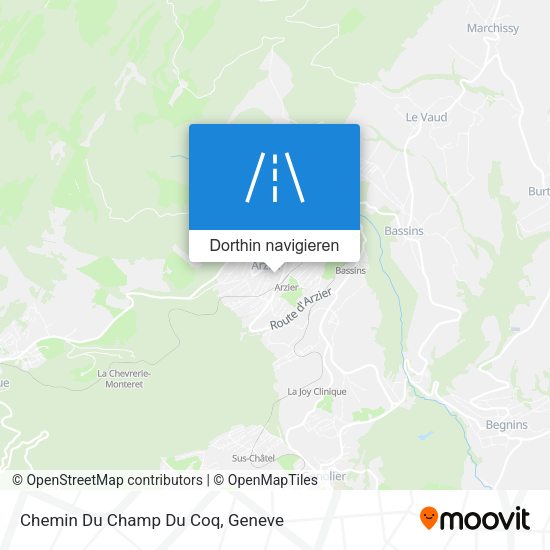 Chemin Du Champ Du Coq Karte