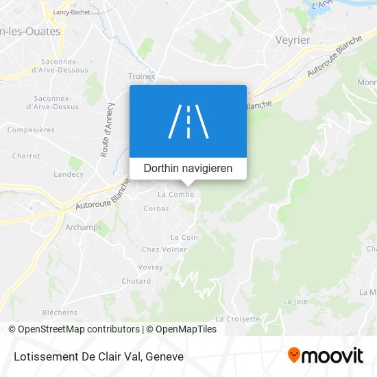 Lotissement De Clair Val Karte