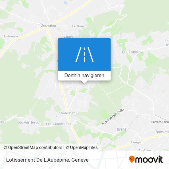 Lotissement De L'Aubépine Karte