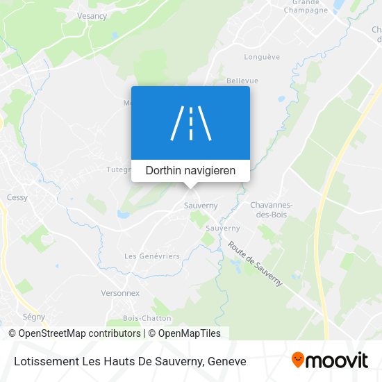 Lotissement Les Hauts De Sauverny Karte