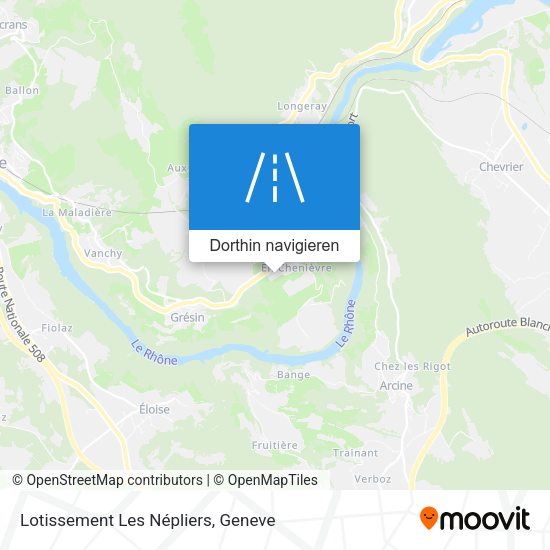 Lotissement Les Népliers Karte