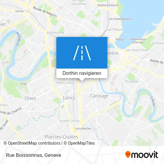 Rue Boissonnas Karte