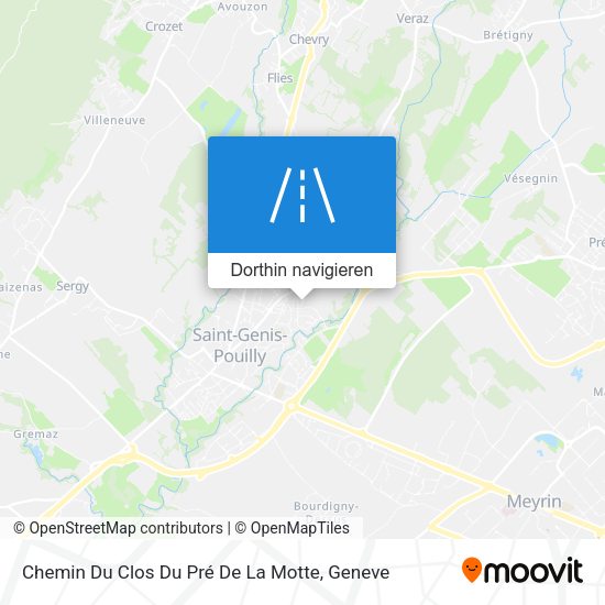 Chemin Du Clos Du Pré De La Motte Karte