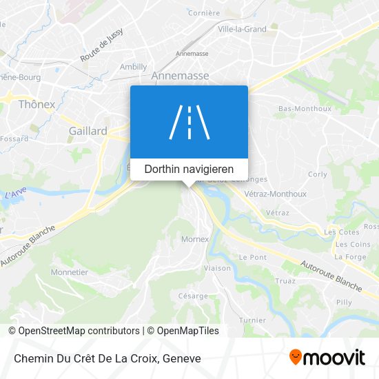 Chemin Du Crêt De La Croix Karte