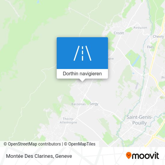 Montée Des Clarines Karte