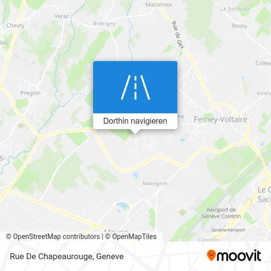 Rue De Chapeaurouge Karte