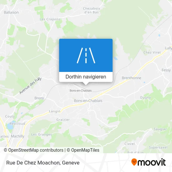 Rue De Chez Moachon Karte