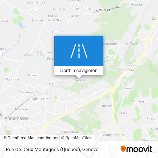 Rue De Deux Montagnes (Québec) Karte