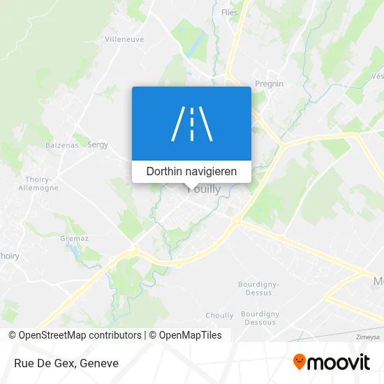 Rue De Gex Karte