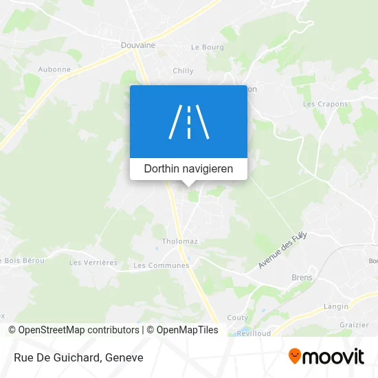 Rue De Guichard Karte