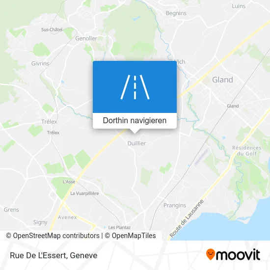 Rue De L'Essert Karte