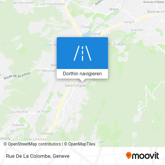 Rue De La Colombe Karte