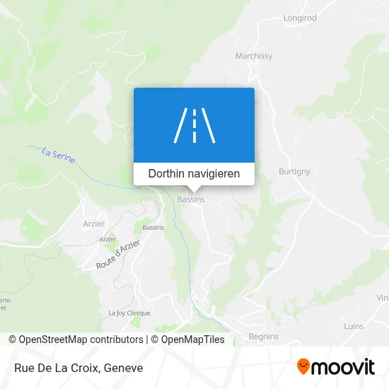 Rue De La Croix Karte