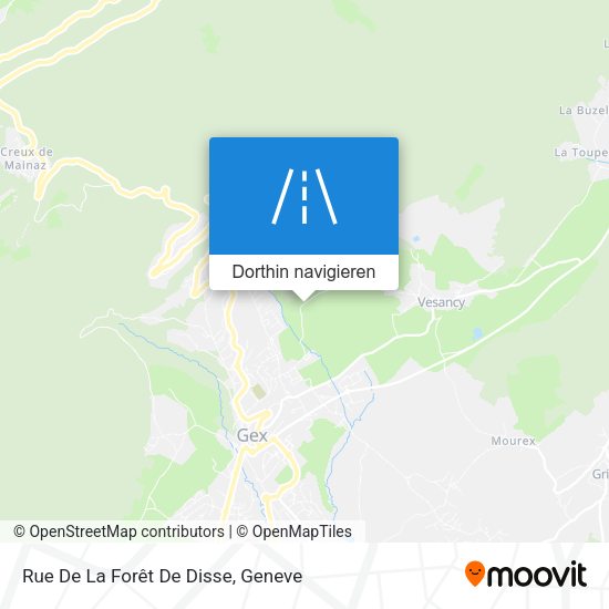 Rue De La Forêt De Disse Karte