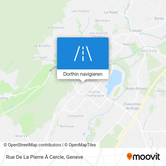 Rue De La Pierre À Cercle Karte