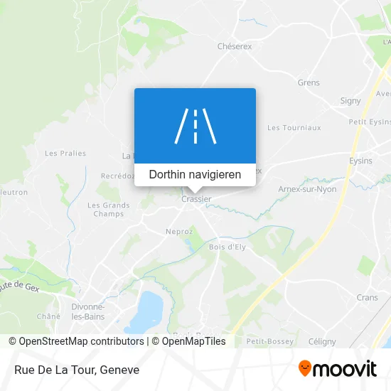 Rue De La Tour Karte