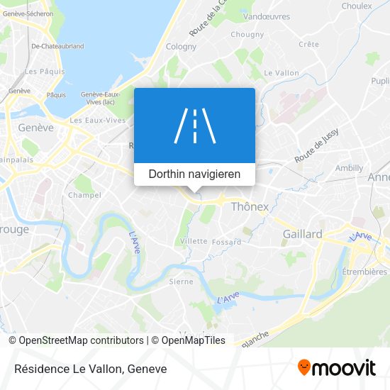 Résidence Le Vallon Karte