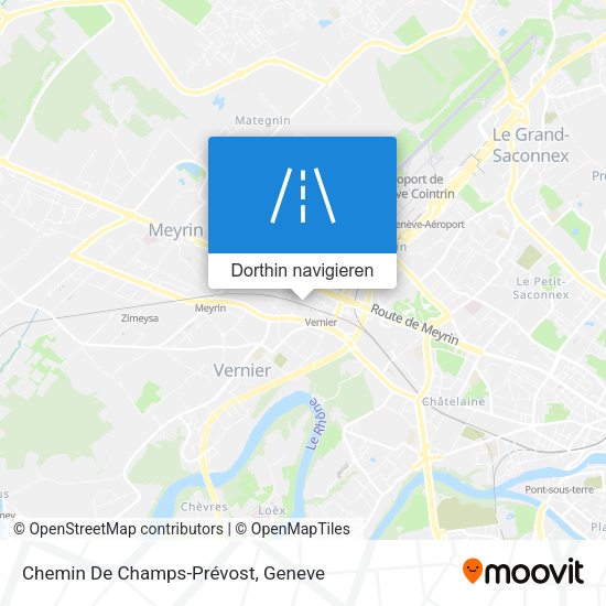 Chemin De Champs-Prévost Karte
