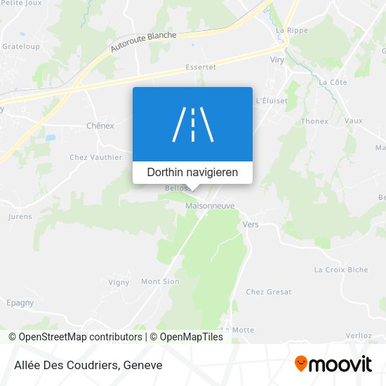 Allée Des Coudriers Karte