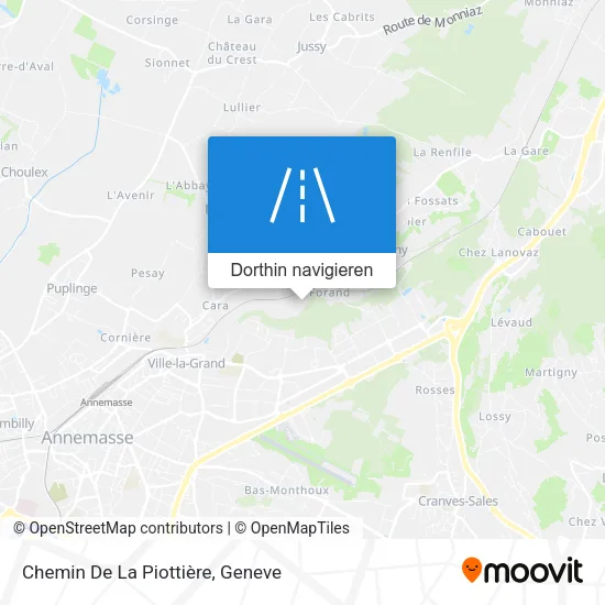 Chemin De La Piottière Karte