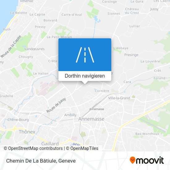 Chemin De La Bâtiule Karte