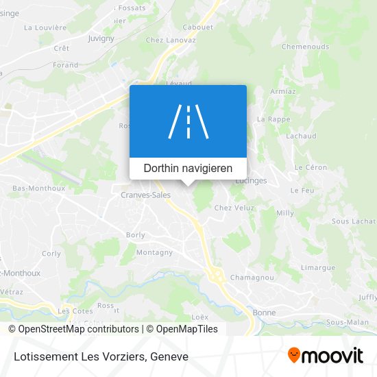 Lotissement Les Vorziers Karte