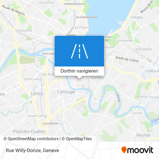 Rue Willy-Donze Karte