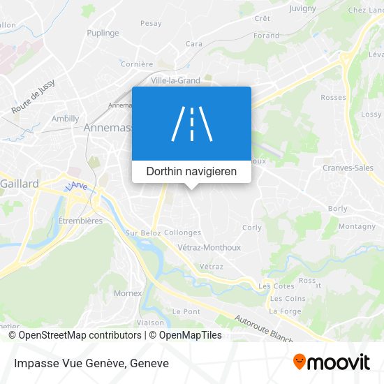 Impasse Vue Genève Karte