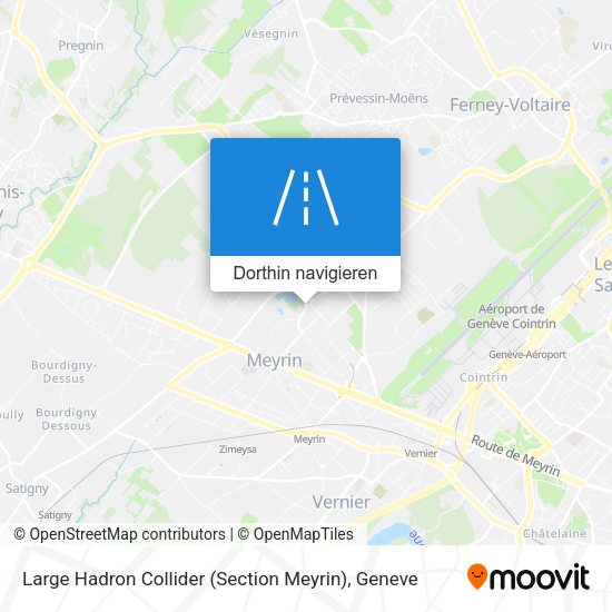 Large Hadron Collider (Section Meyrin) Karte