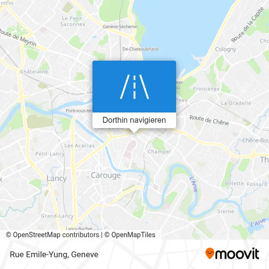 Rue Emile-Yung Karte