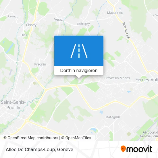 Allée De Champs-Loup Karte