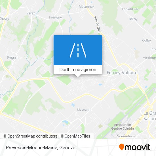 Prévessin-Moëns-Mairie Karte