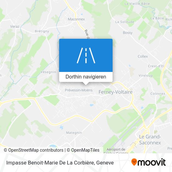 Impasse Benoit-Marie De La Corbière Karte