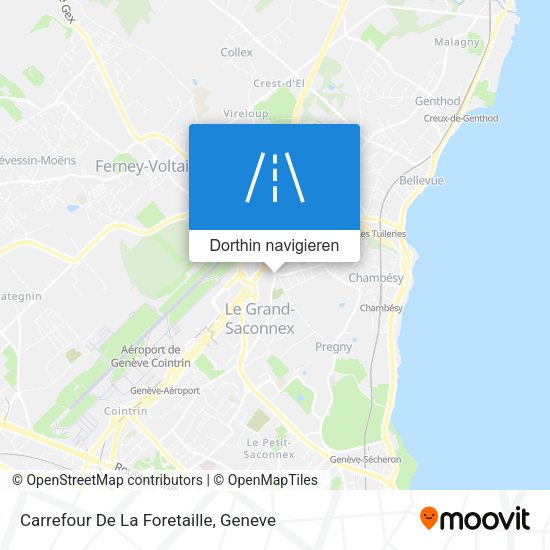 Carrefour De La Foretaille Karte