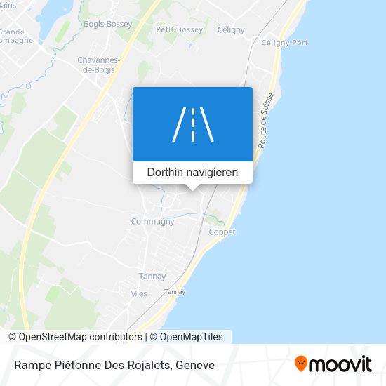 Rampe Piétonne Des Rojalets Karte