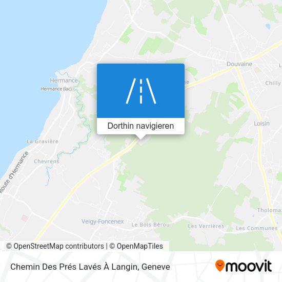Chemin Des Prés Lavés À Langin Karte
