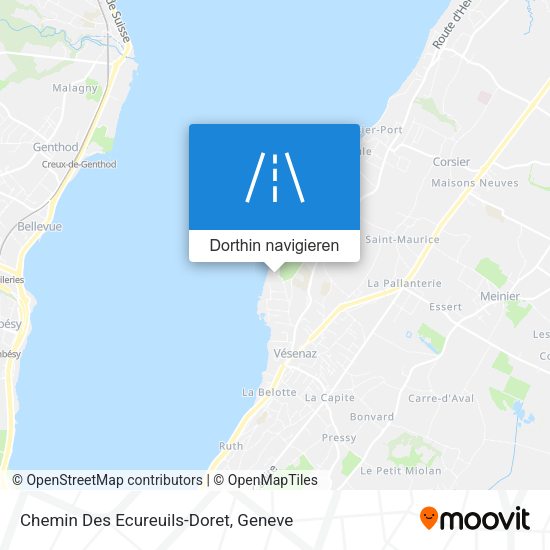 Chemin Des Ecureuils-Doret Karte